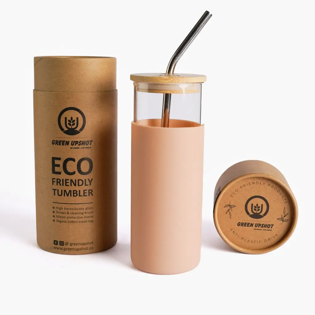 Eco Glass Tumbler Set | Sustainable Drink Bottle in Pakistan