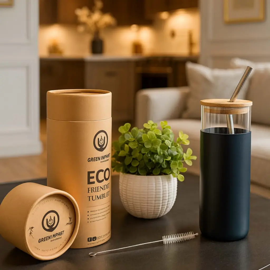 Eco Glass Tumbler Set | Sustainable Drink Bottle in Pakistan - Image 4