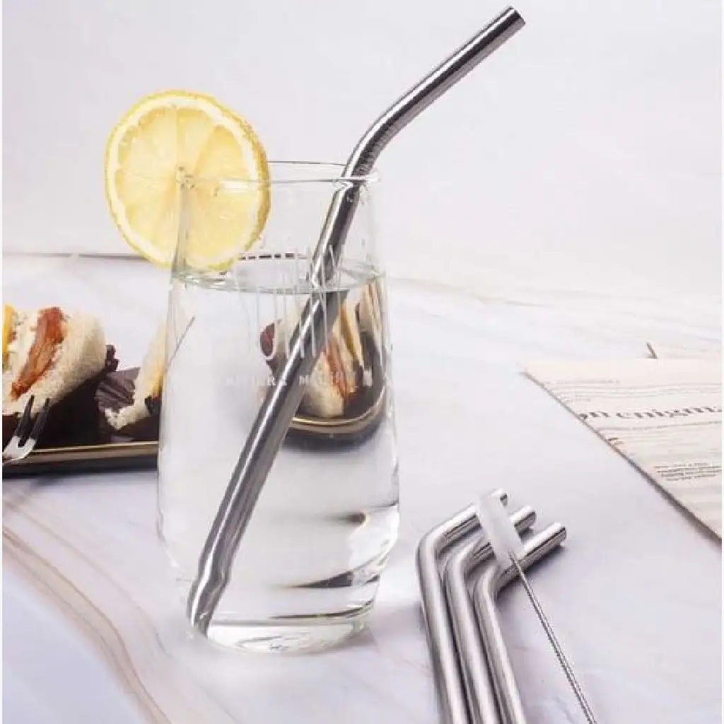 Stainless Steel Straw Set | Reusable Metal Straws Pakistan - Image 2