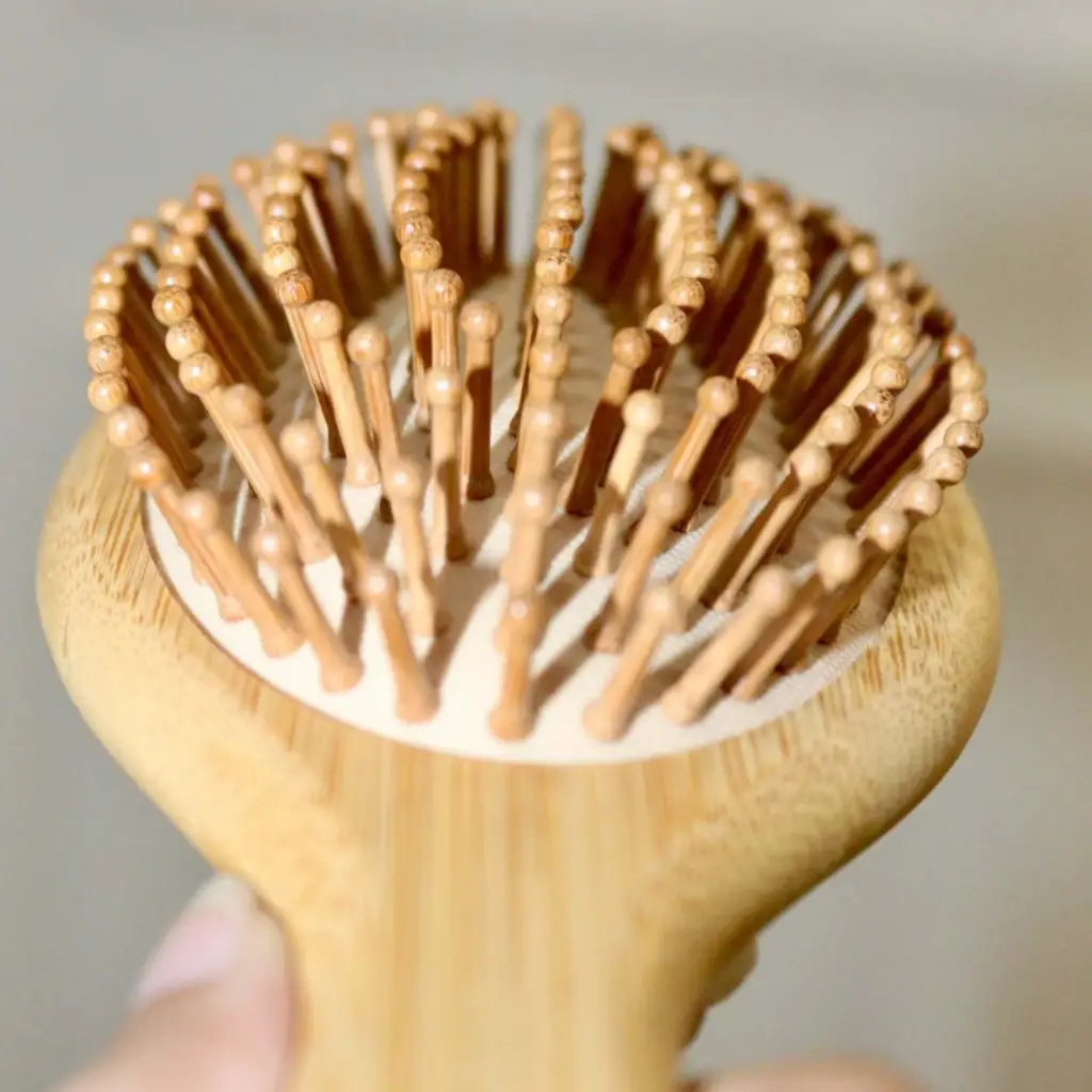 2-Piece Bamboo Hair Brush Set – Powerful Anti-Frizz, 100% Eco-Friendly & Reusable Styling Kit - Image 3